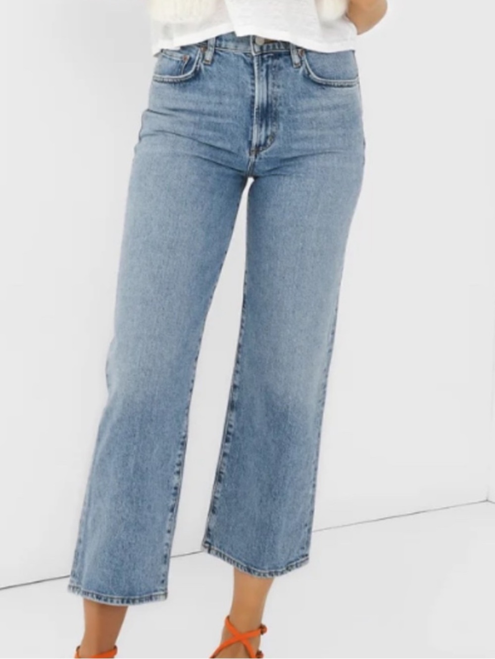 AGOLDE Harper Crop Women's Jeans — Light Blue
